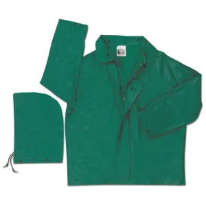 388JM MCR Dominator Flame Resistant,.42mm,PVC/nylon/PVC,Jacket,W/Detach Hood,Green