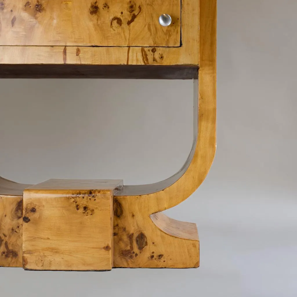 Art Deco Chest of Drawers | Burl Wood Furniture