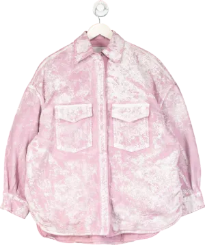 Attico Pink Denim Jacket UK 8