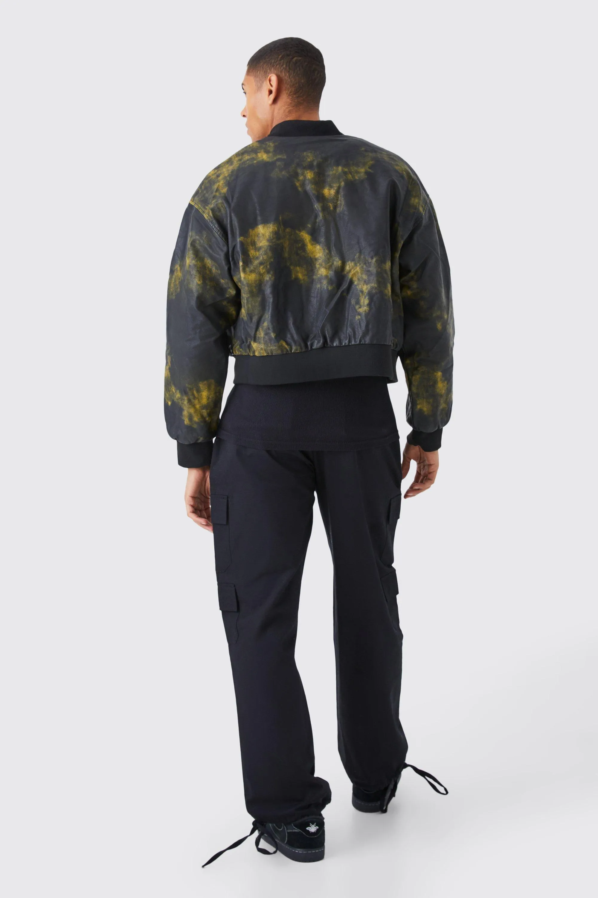 Boohoo PU Drip Bomber, Green