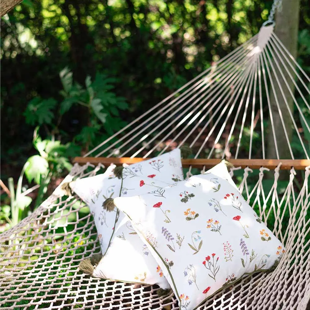 Botanical Garden Throw Pillow Cover