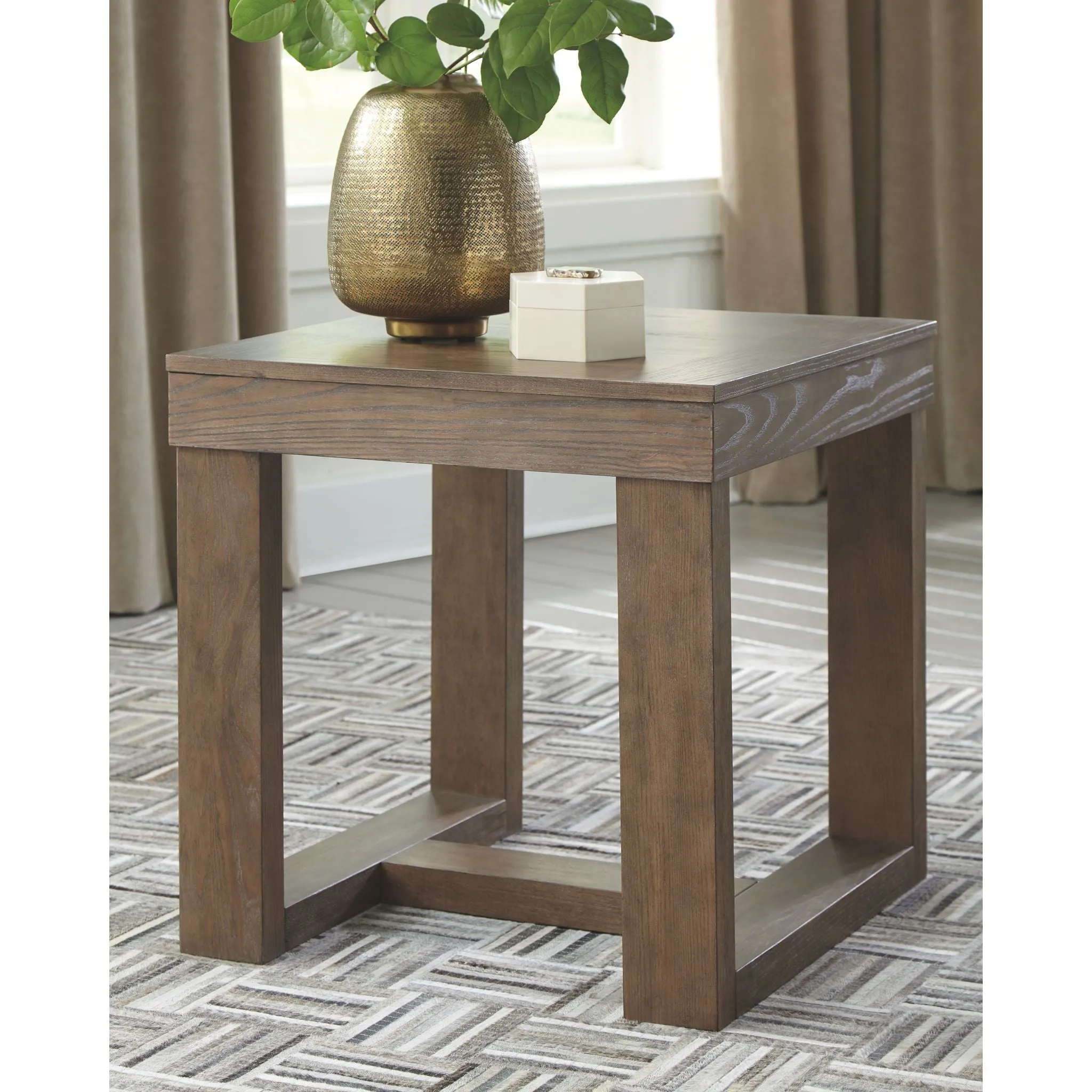 Cariton Square End Table