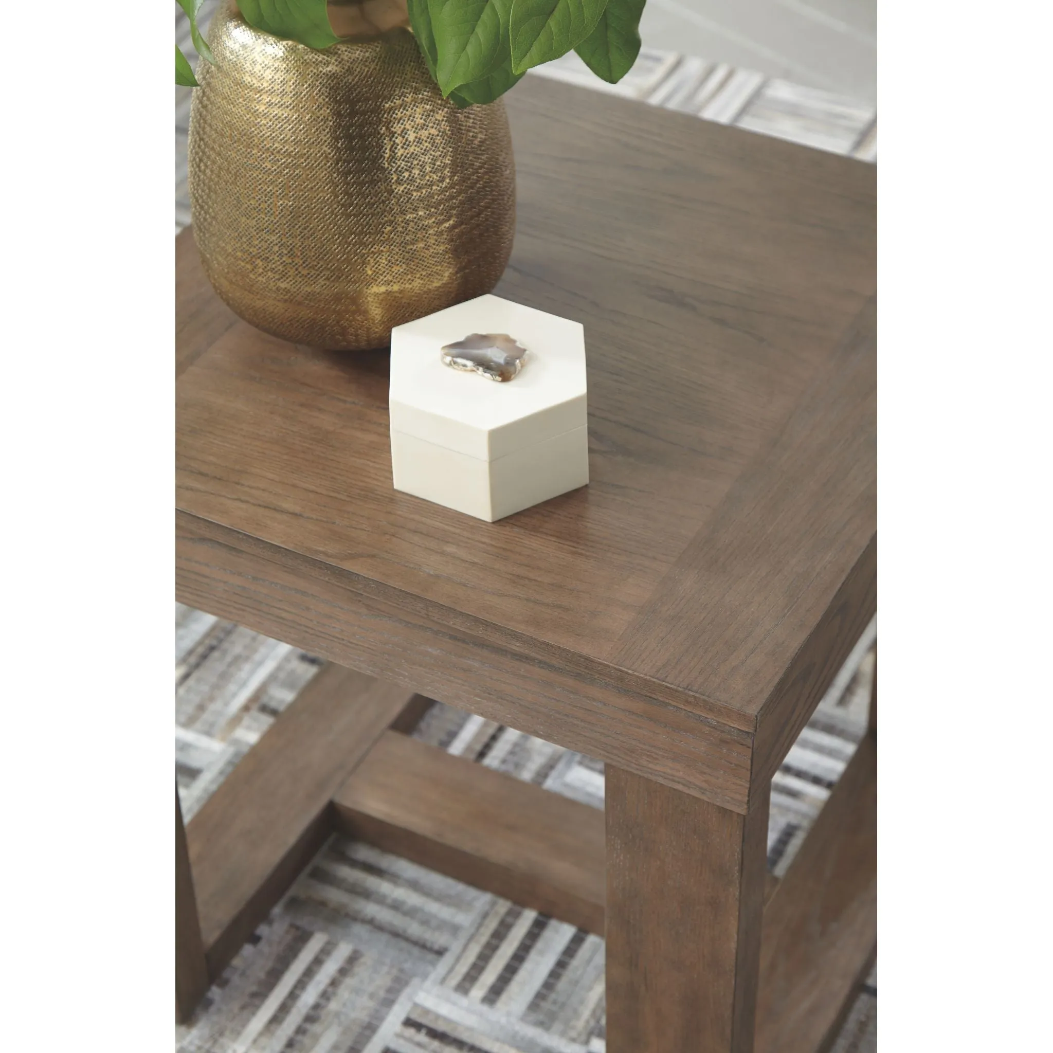 Cariton Square End Table