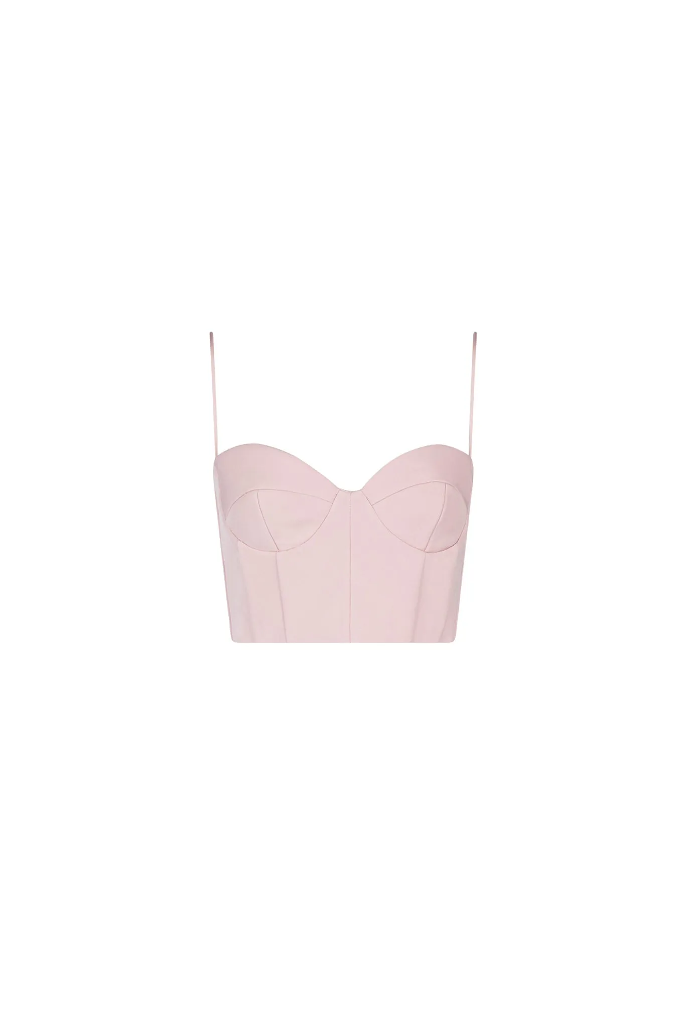 Carla Structure Crop Top (Soft Pink)