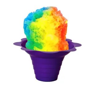 Case of 1000 Small Shaved Ice Cups (4 ounce, Single Color)