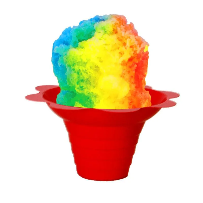 Case of 1000 Small Shaved Ice Cups (4 ounce, Single Color)