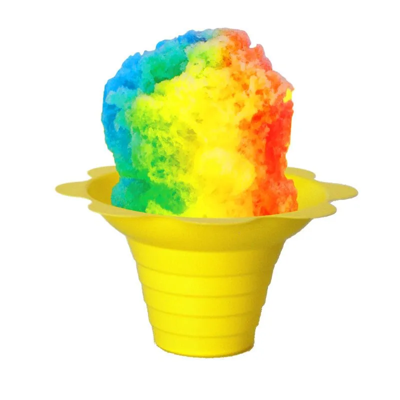 Case of 1000 Small Shaved Ice Cups (4 ounce, Single Color)