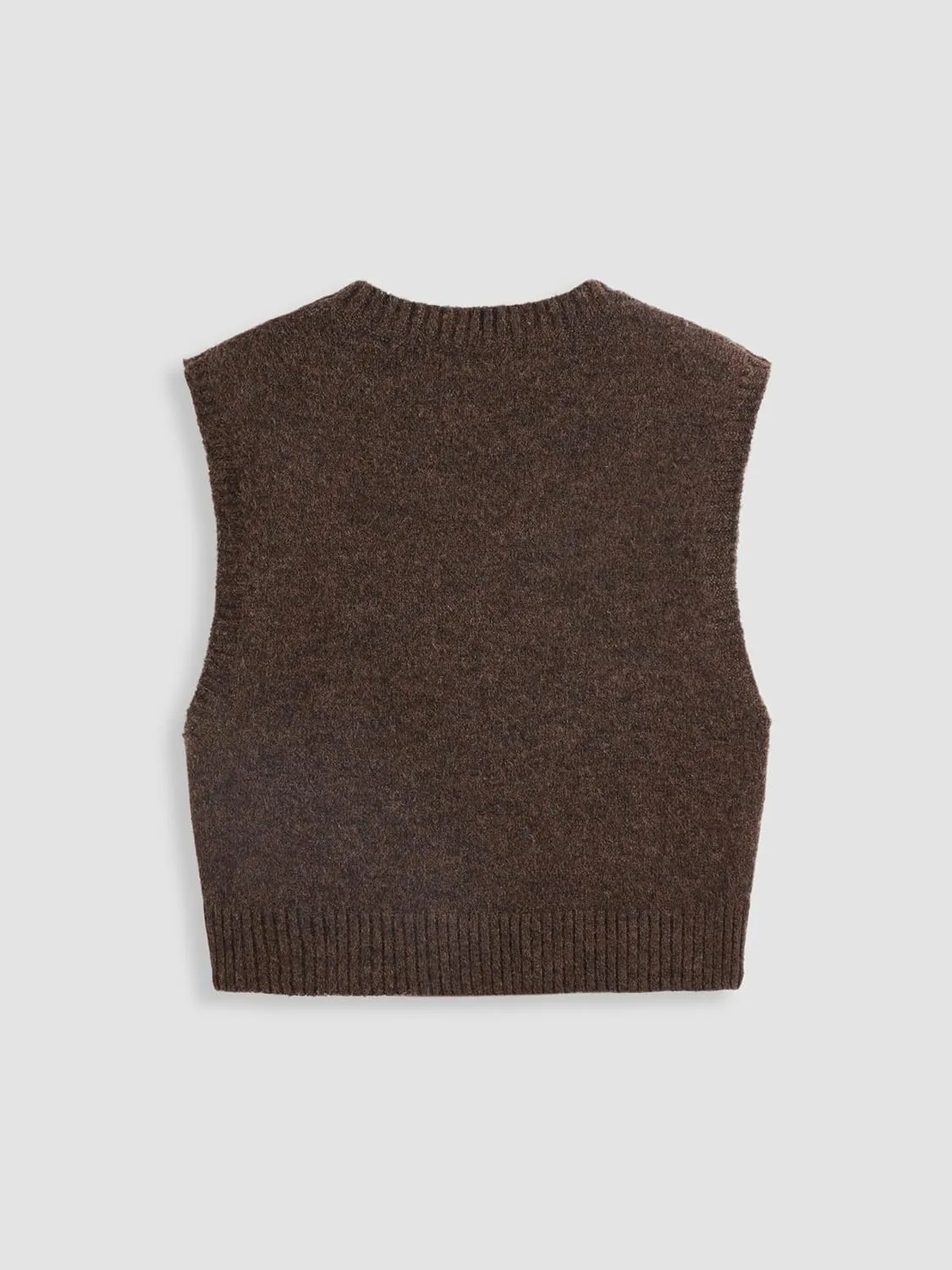 CIDER Womens Knit Wool-Blend Sleeveless Pear Graphic Sweater Vest Tank Top