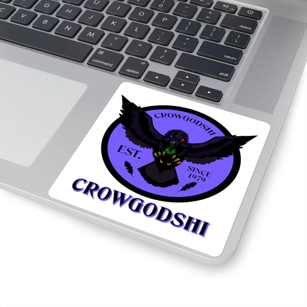 Crowgodshi Square Stickers, PURPLE LOGO
