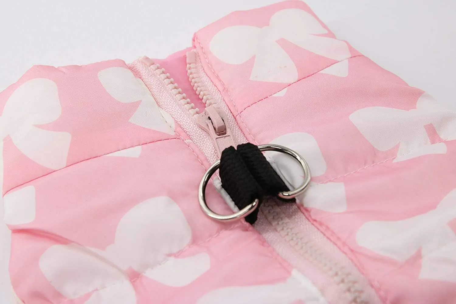 DroolingDog Dog Padded Jacket Dog Clothes Cold Weather Vest Pet Quilted Bomber Jackets for Small Dogs Girl, Large, Pink