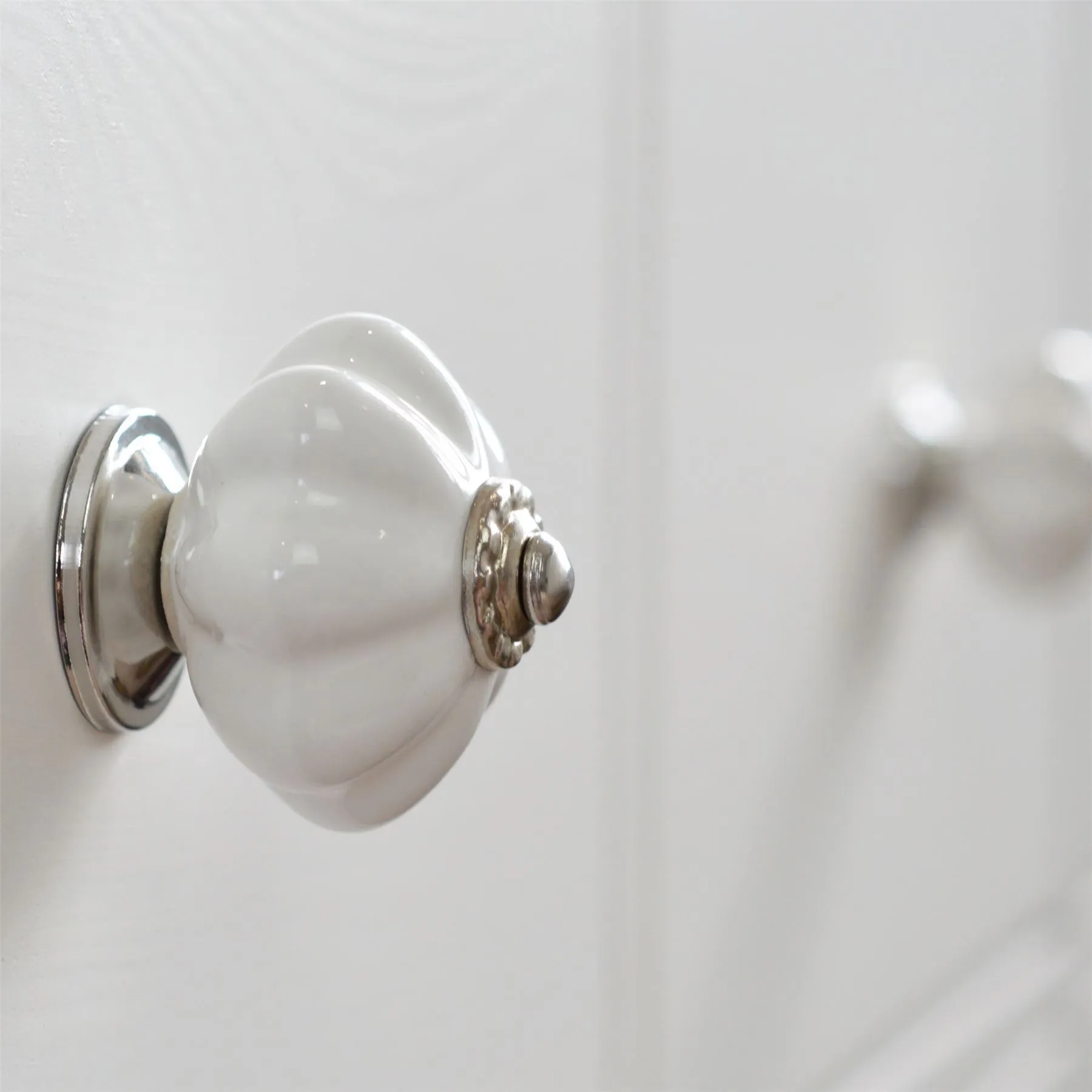 Floral Ceramic Cabinet Knob - By Nicola Spring