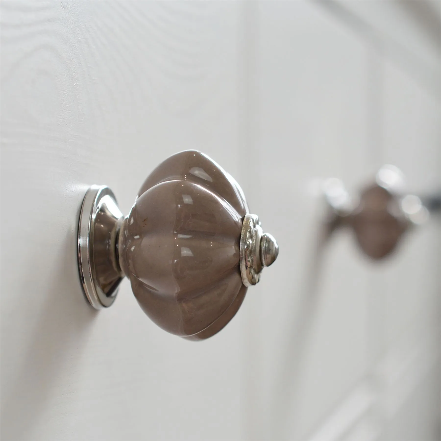 Floral Ceramic Cabinet Knob - By Nicola Spring