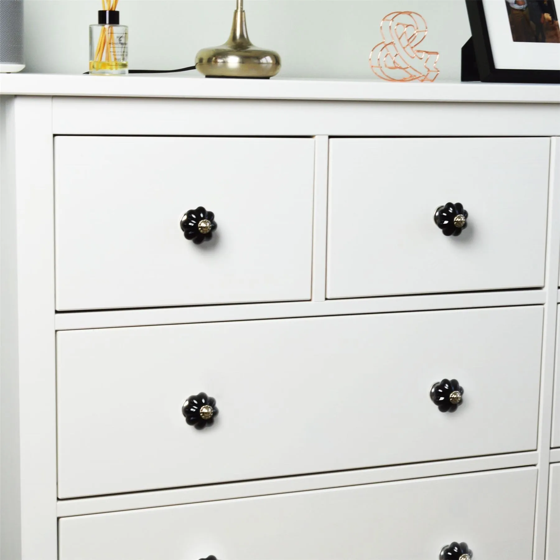 Floral Ceramic Cabinet Knob - By Nicola Spring