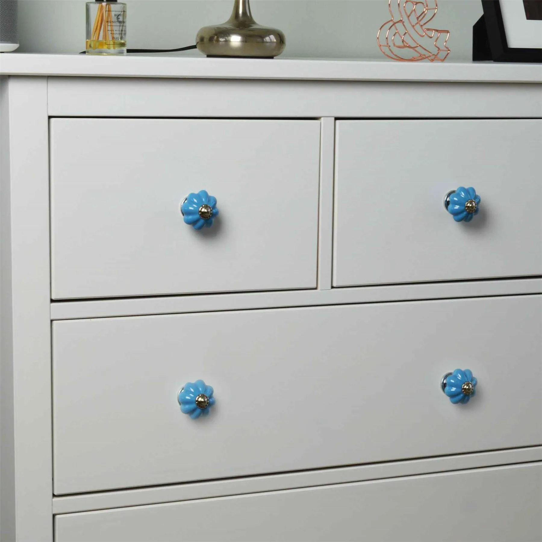 Floral Ceramic Cabinet Knob - By Nicola Spring