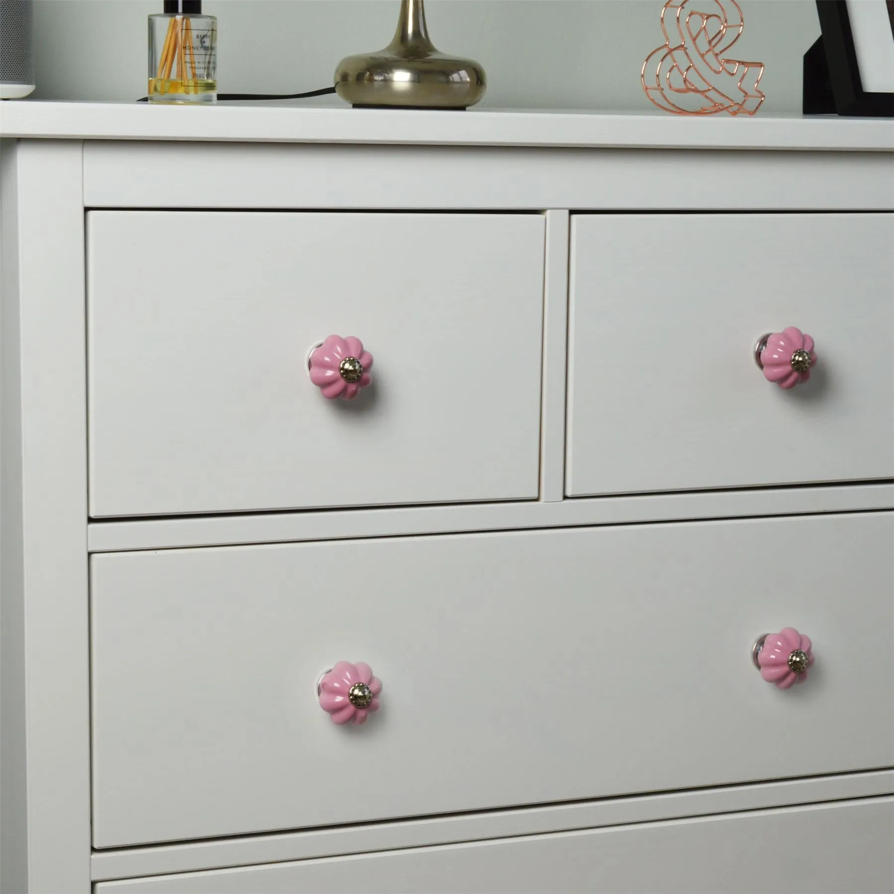 Floral Ceramic Cabinet Knob - By Nicola Spring