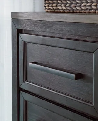 Foyland California King Panel Storage Bed with Mirrored Dresser and Chest