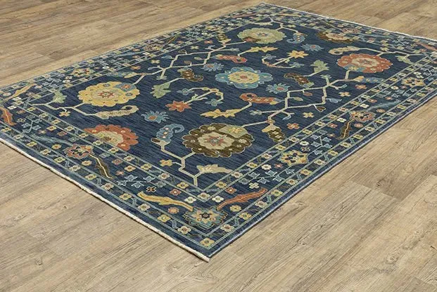 Francesca FR03F Blue/Multi Rug