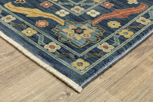 Francesca FR03F Blue/Multi Rug