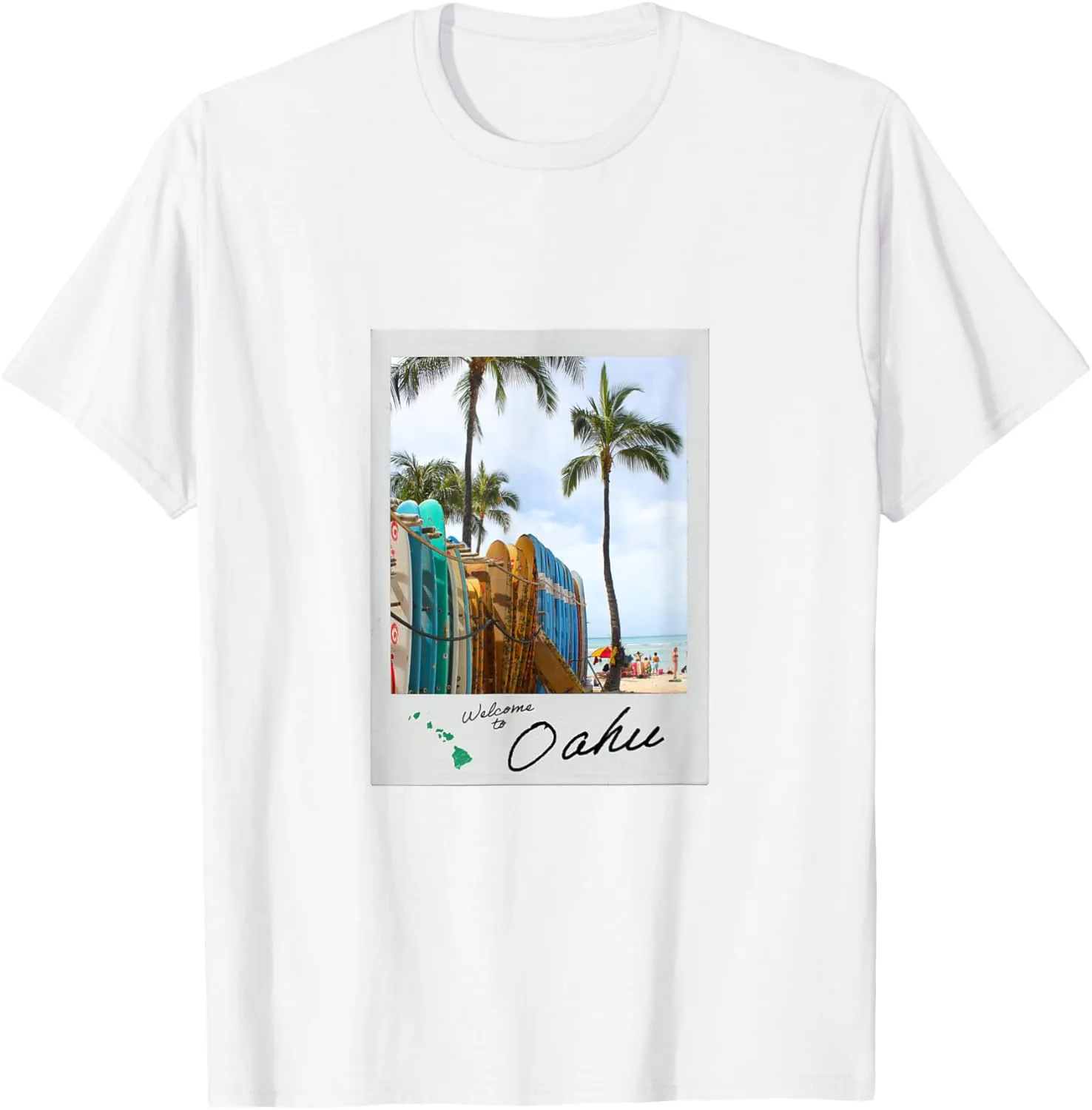 Hawaiian Tourist Film Photo 35mm Film Aesthetic Oahu Beach T-Shirt