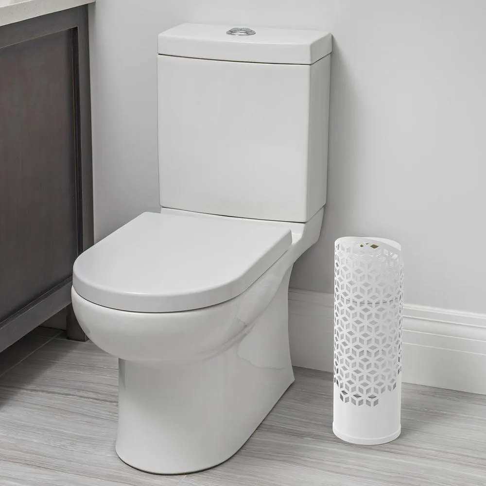 Hexacube Toilet Roll Holder White
