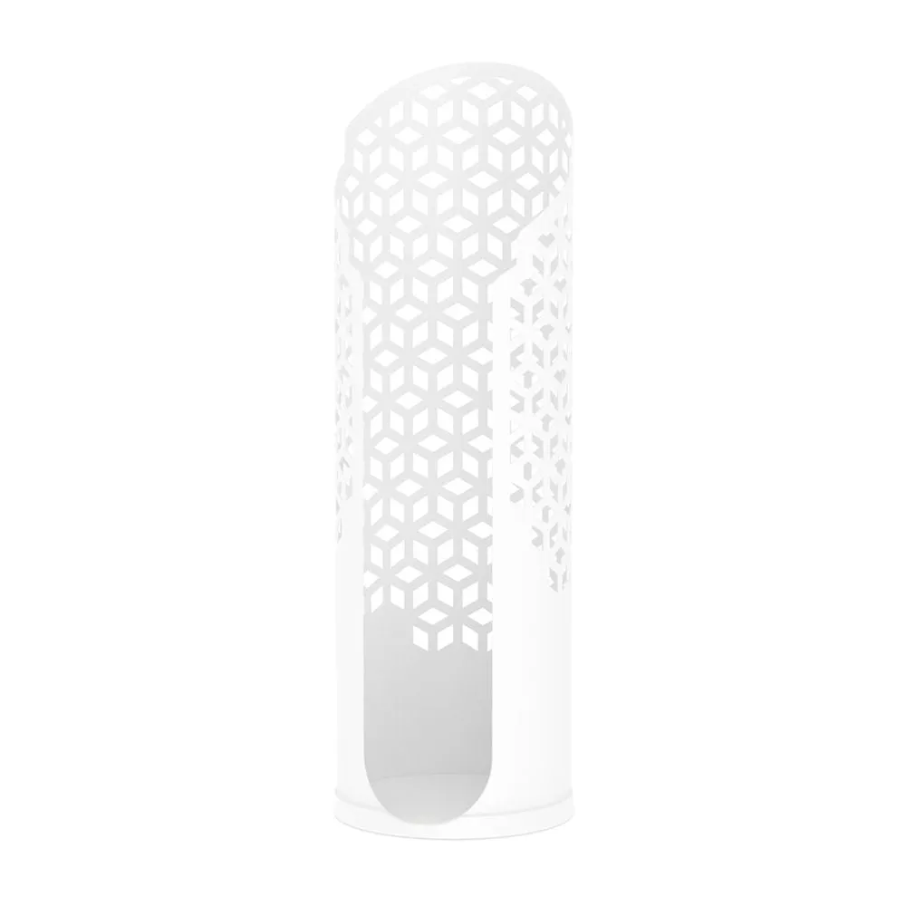 Hexacube Toilet Roll Holder White