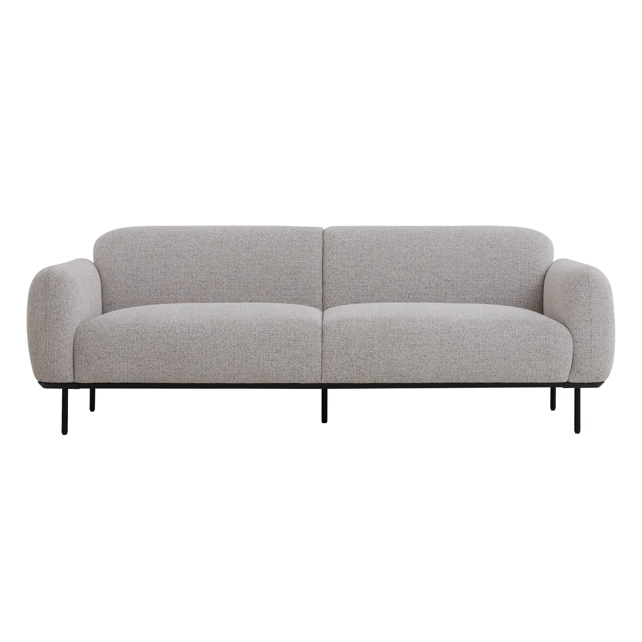 Igor 3 Seater Fabric Sofa - Speckled Grey