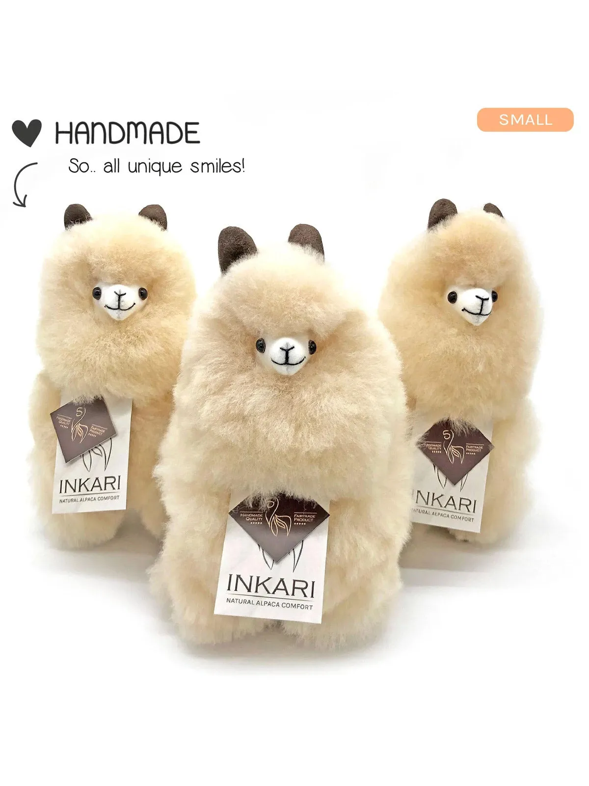 Inkari Alpaca soft toy-BLOND-Small 23cm