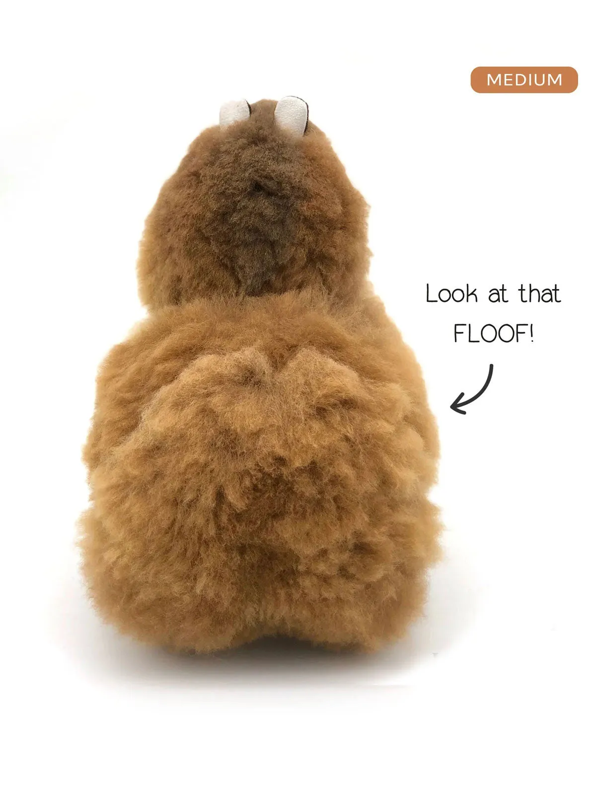 Inkari Alpaca soft toy-Naturals-CARAMEL-Medium 32cm