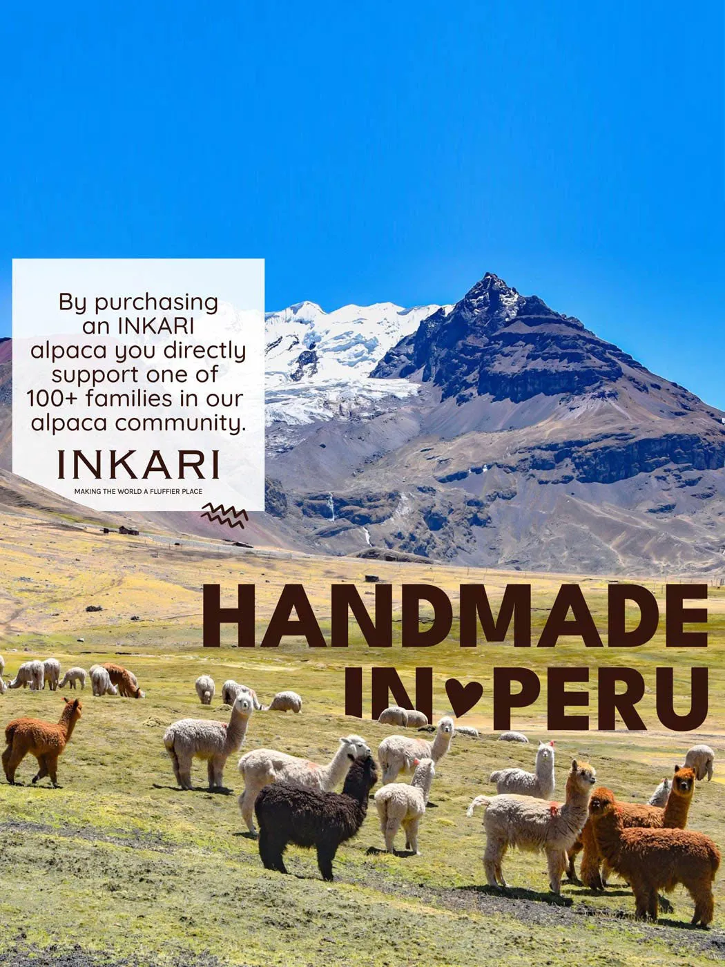 Inkari Alpaca soft toy-NATURALS-Vanilla SWIRL-Medium 32cm
