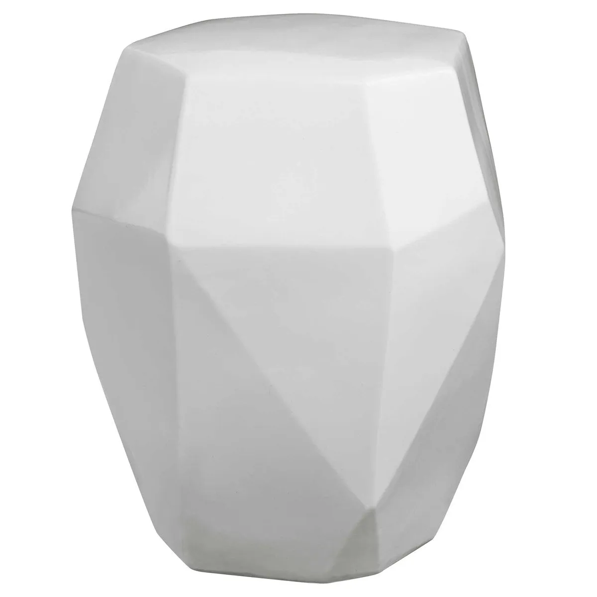 Maquette White Garden Stool