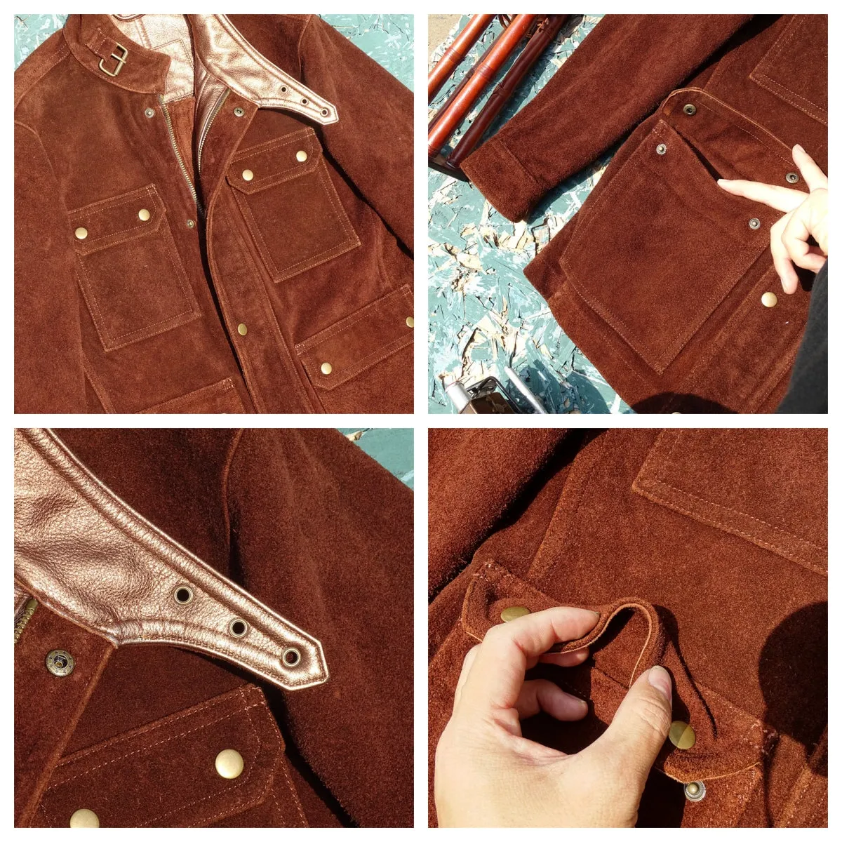 Men's Suede Field Safari Jacket