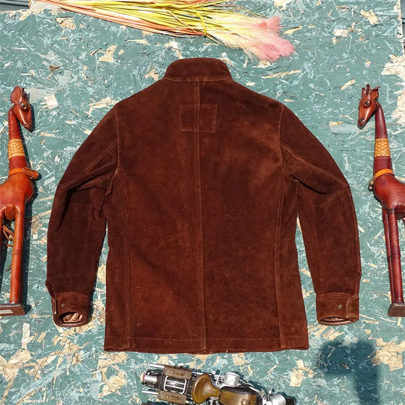 Men's Suede Field Safari Jacket