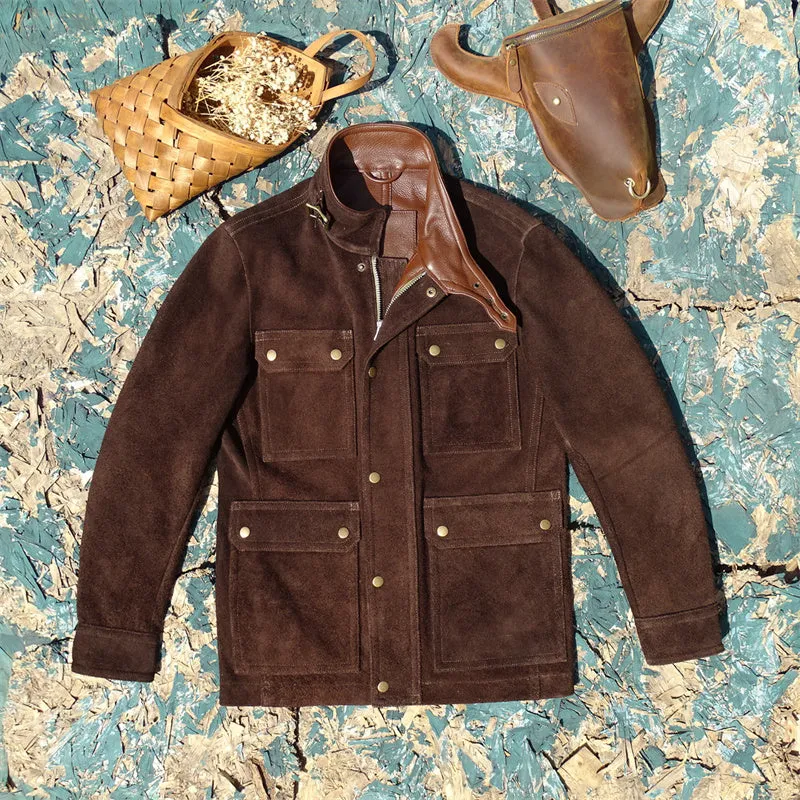 Men's Suede Field Safari Jacket