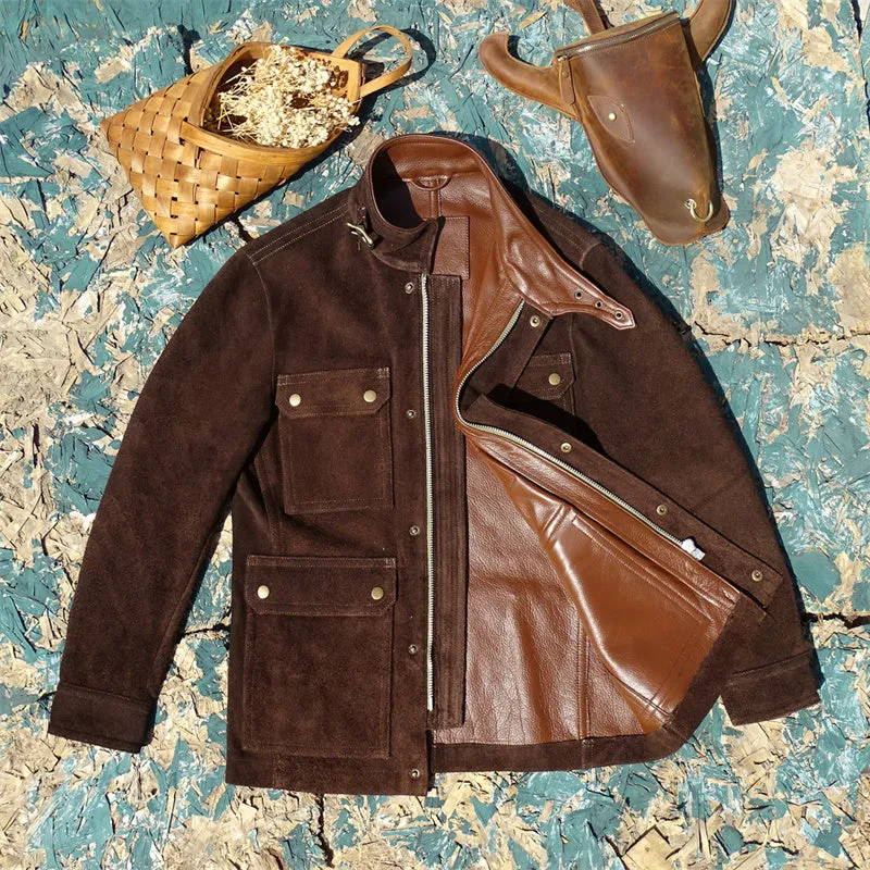 Men's Suede Field Safari Jacket