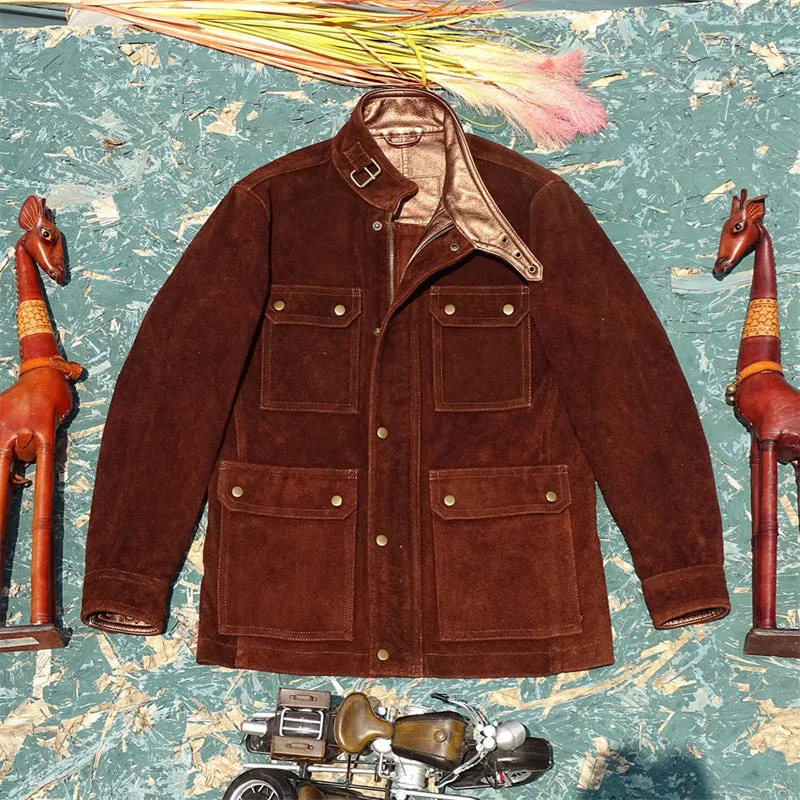 Men's Suede Field Safari Jacket