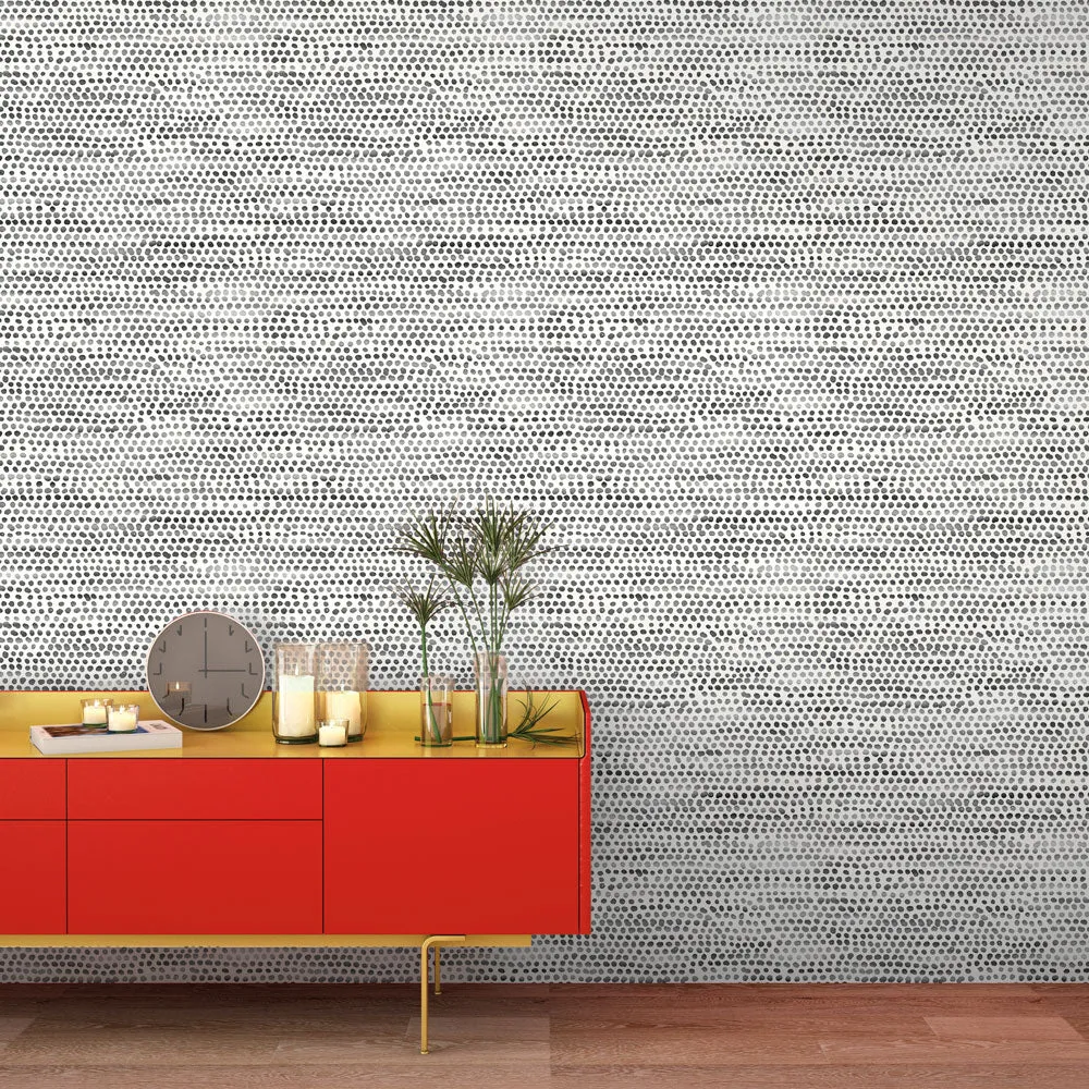 Moire Dots Peel and Stick Wallpaper