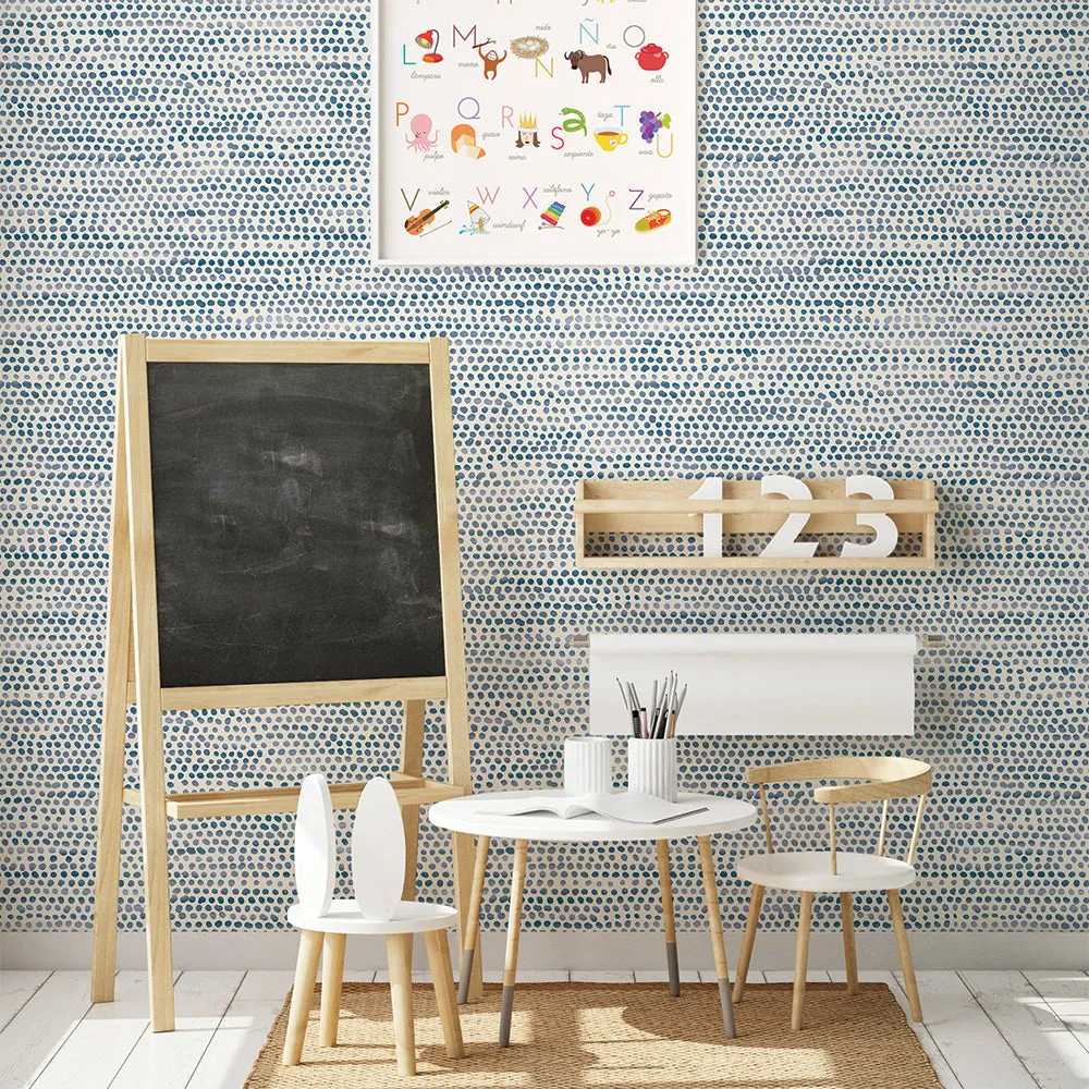 Moire Dots Peel and Stick Wallpaper
