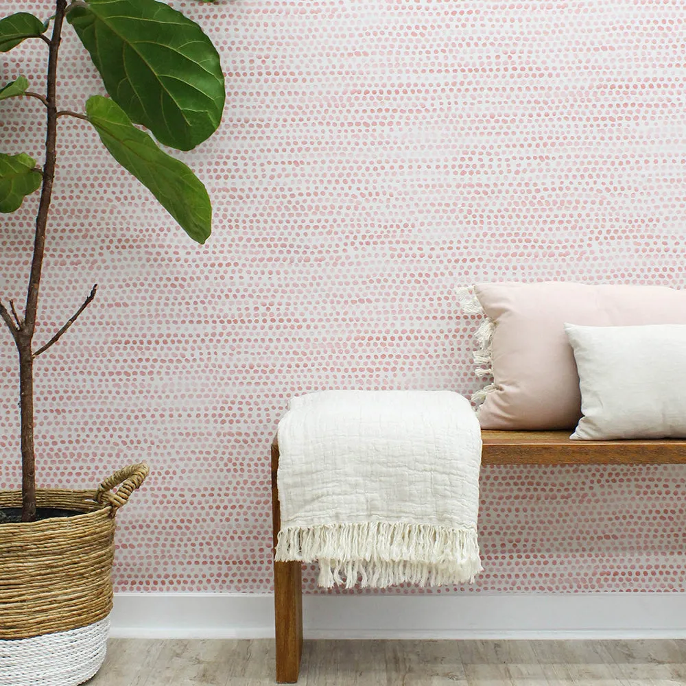 Moire Dots Peel and Stick Wallpaper