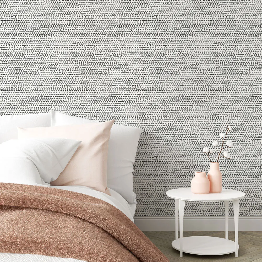 Moire Dots Peel and Stick Wallpaper