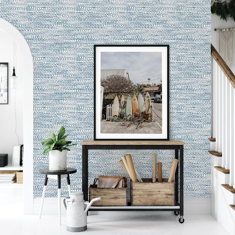 Moire Dots Peel and Stick Wallpaper