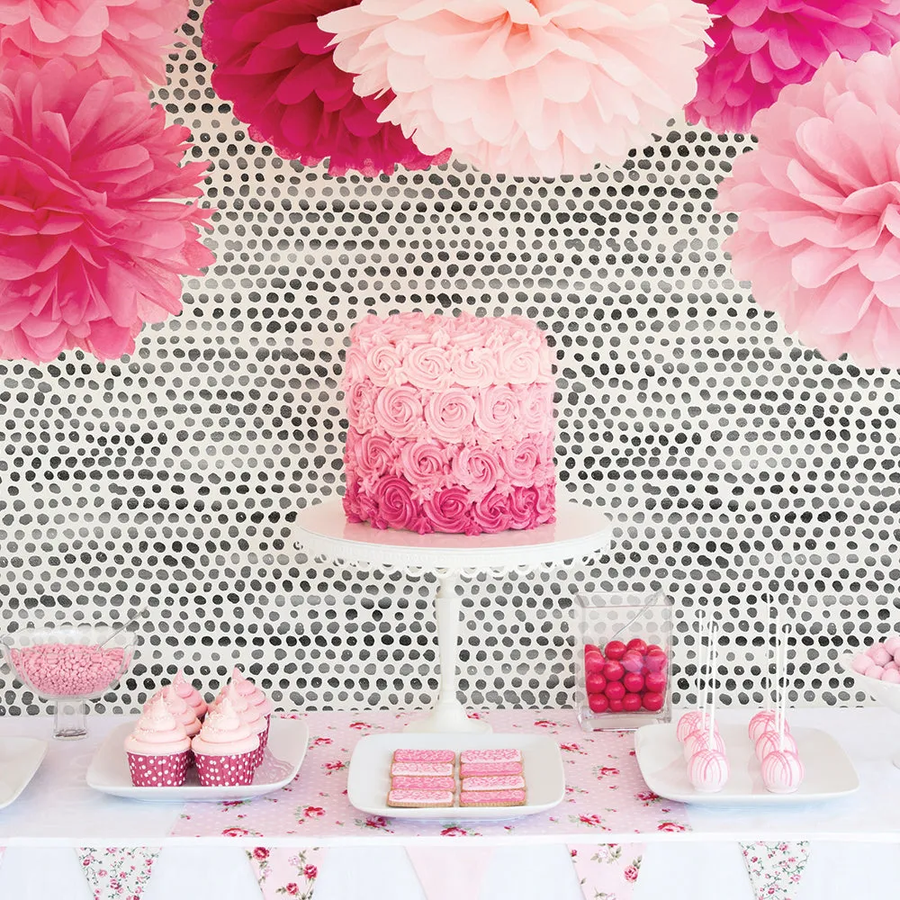 Moire Dots Peel and Stick Wallpaper