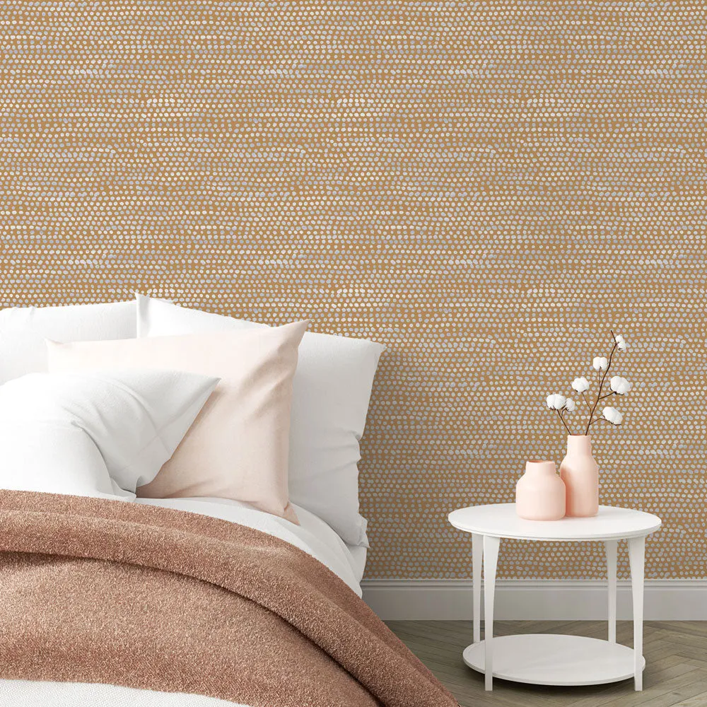 Moire Dots Peel and Stick Wallpaper