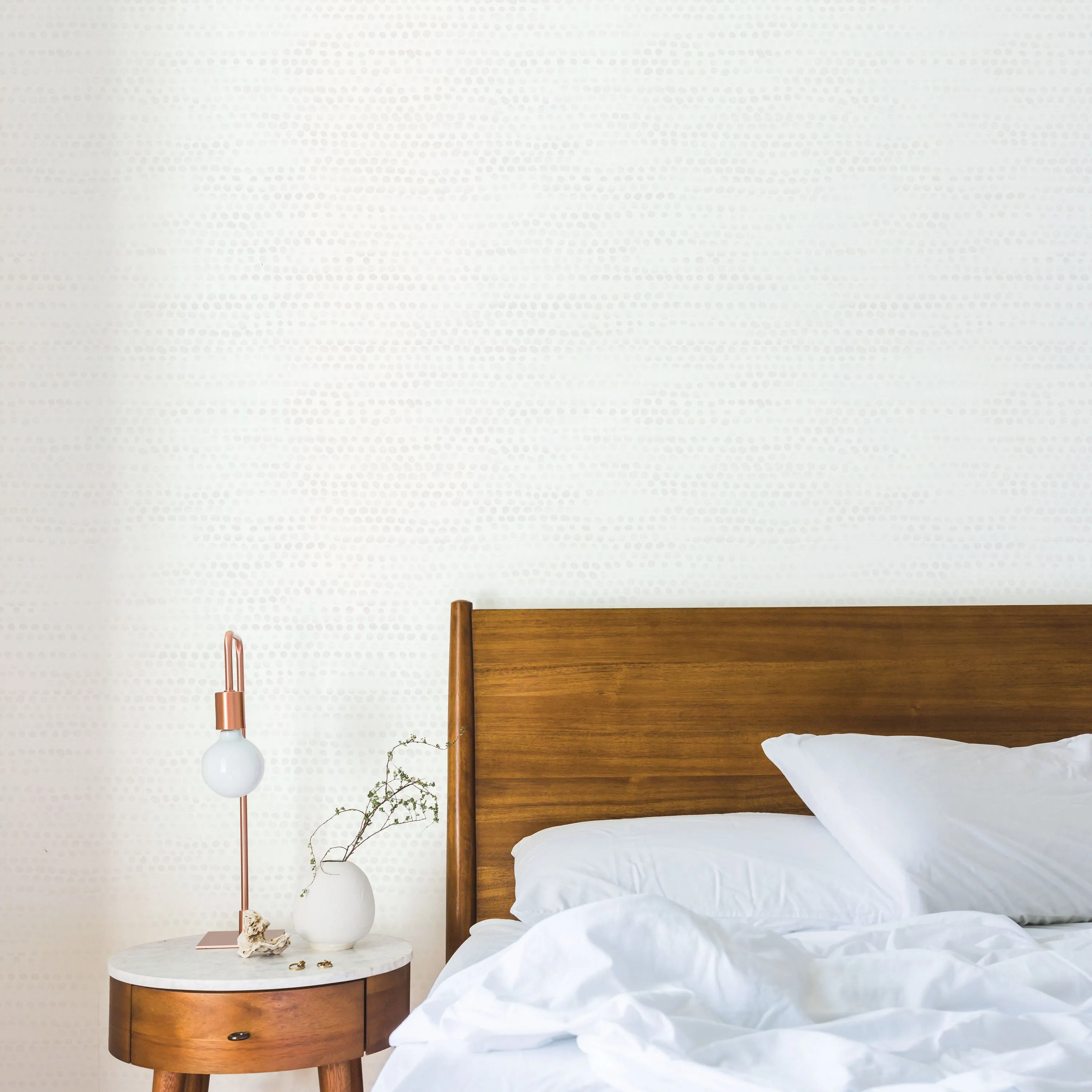 Moire Dots Peel and Stick Wallpaper