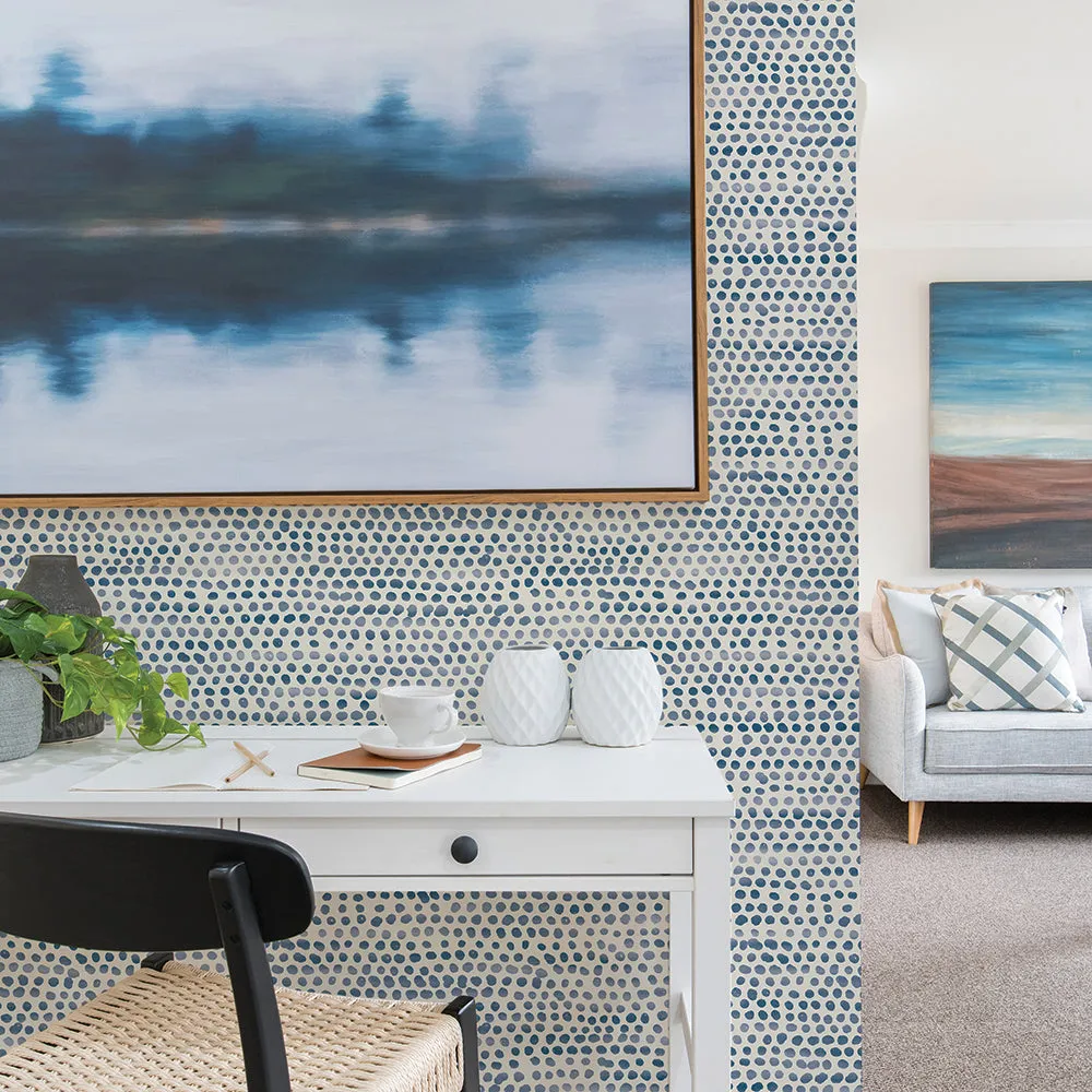 Moire Dots Peel and Stick Wallpaper
