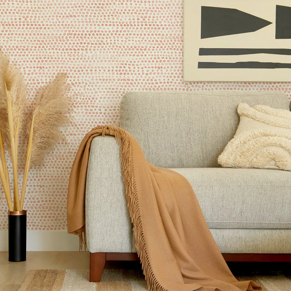 Moire Dots Peel and Stick Wallpaper