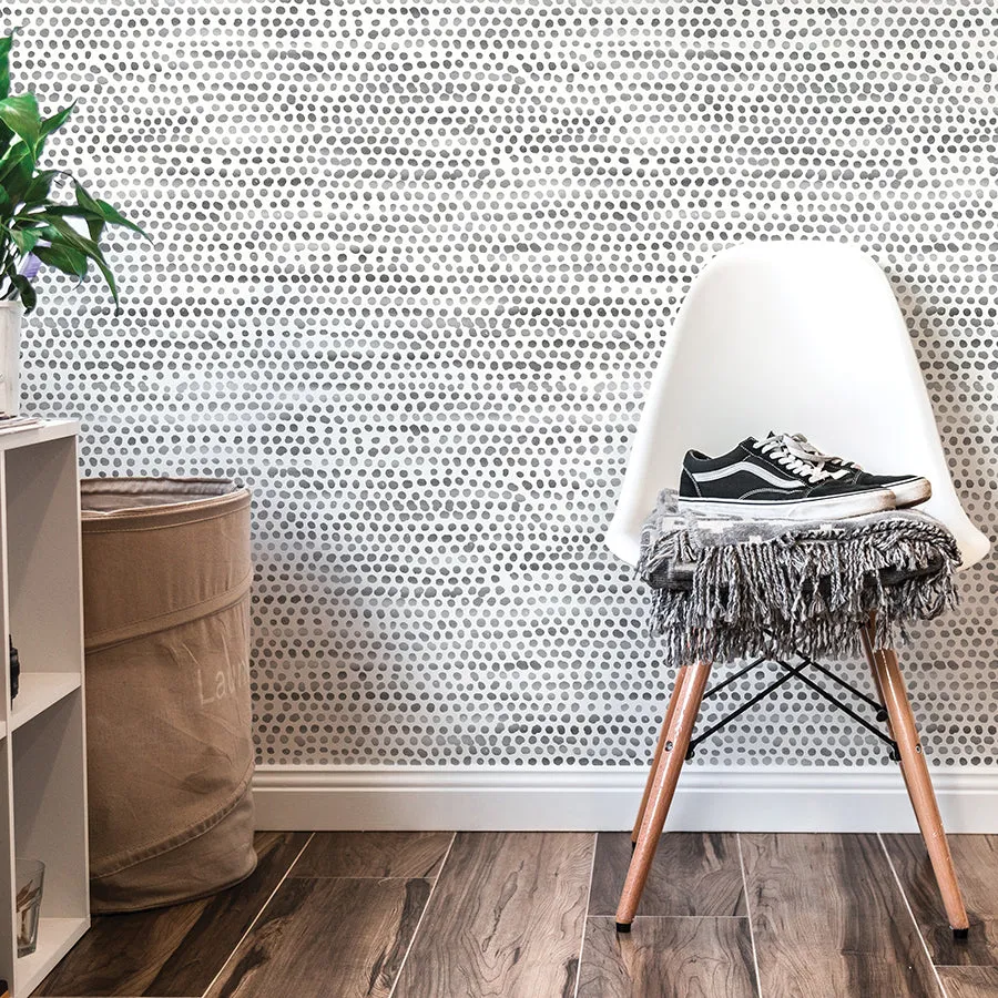 Moire Dots Peel and Stick Wallpaper