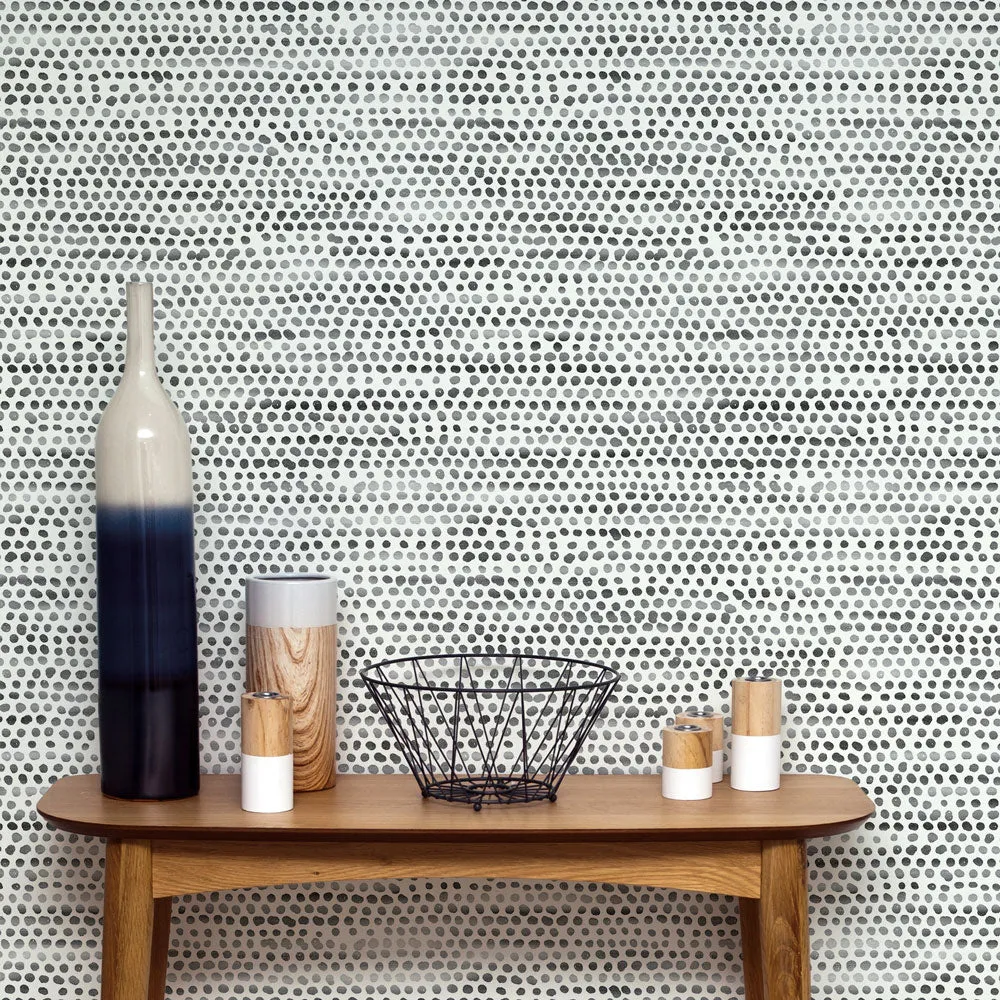 Moire Dots Peel and Stick Wallpaper