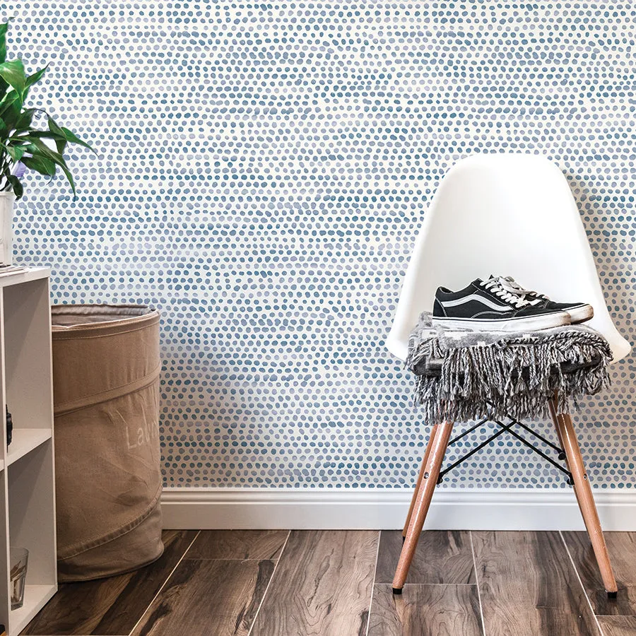 Moire Dots Peel and Stick Wallpaper