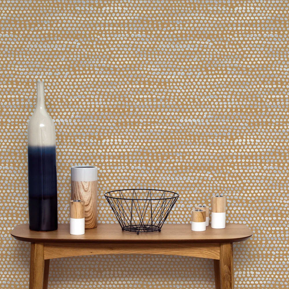 Moire Dots Peel and Stick Wallpaper