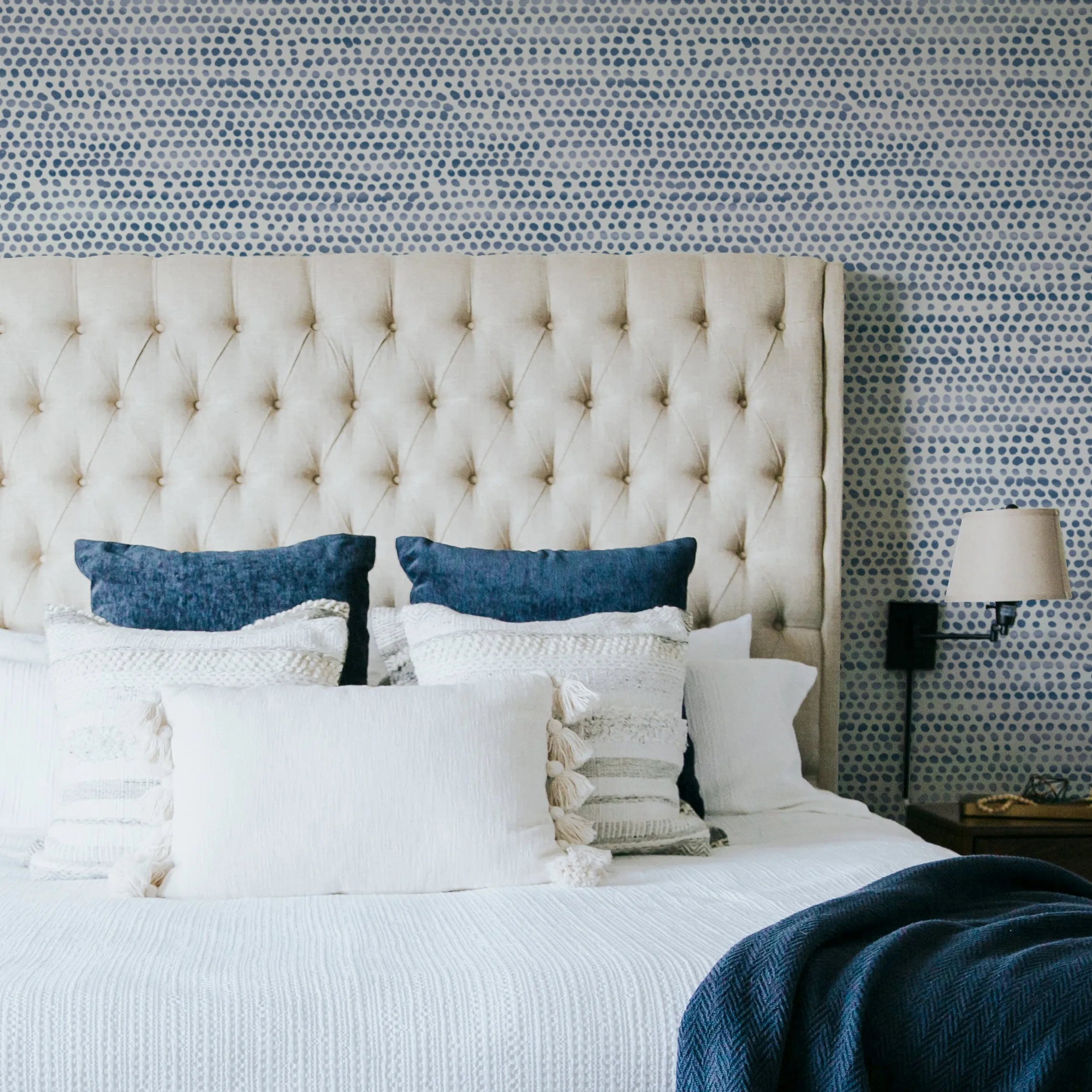 Moire Dots Peel and Stick Wallpaper